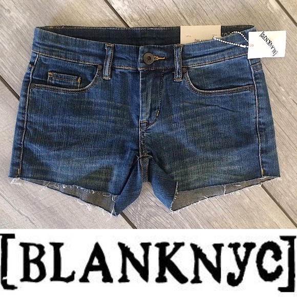 Blank NYC Pants - Blank NYC Cut Off Jean Denim Short Classique